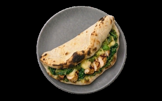 مرغ و اسفناج با سس انار